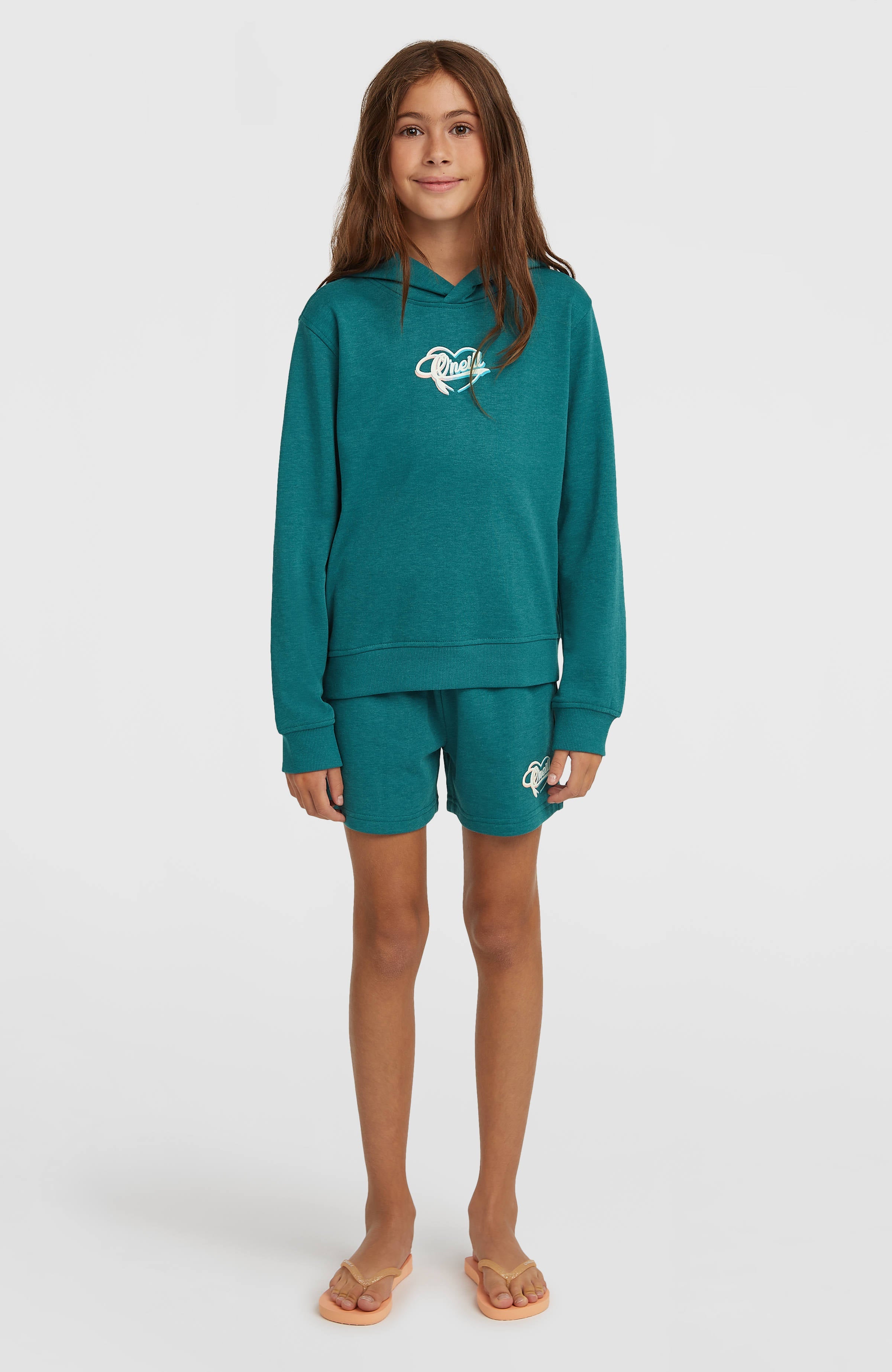 Essentials Script Hoodie Botanical Heat