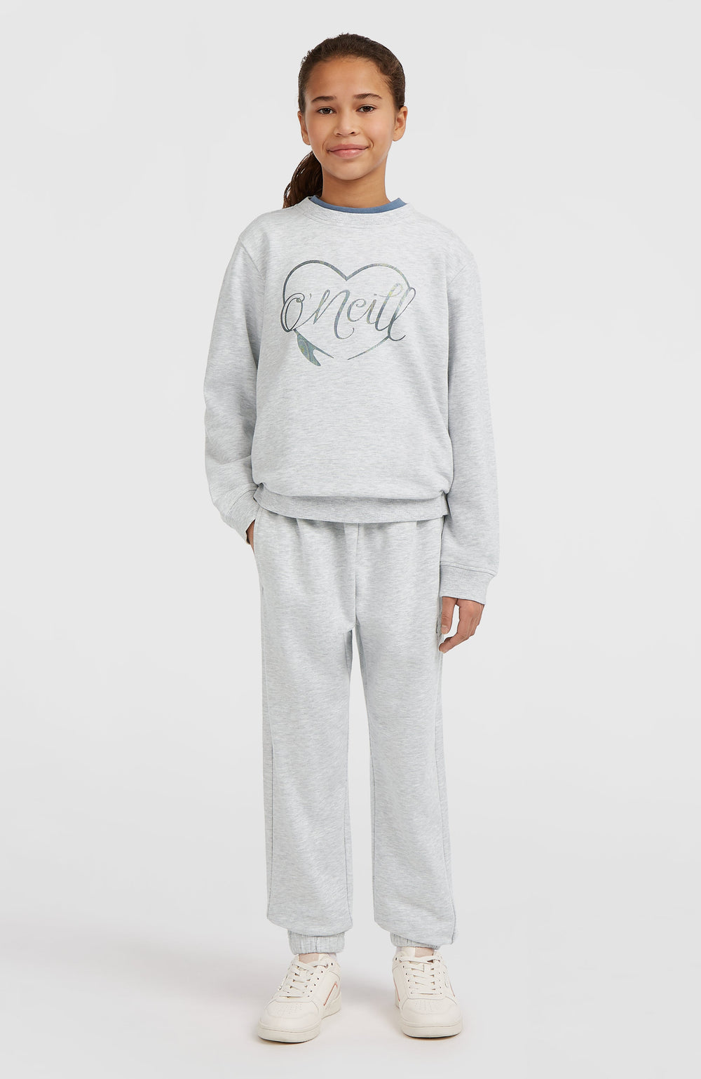 Essentials Crew Sweatshirt White Melange