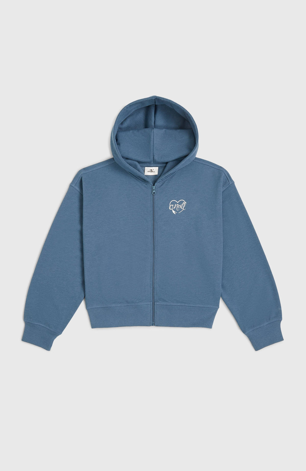 Script Falf-Zip Hoodie Copen Blue