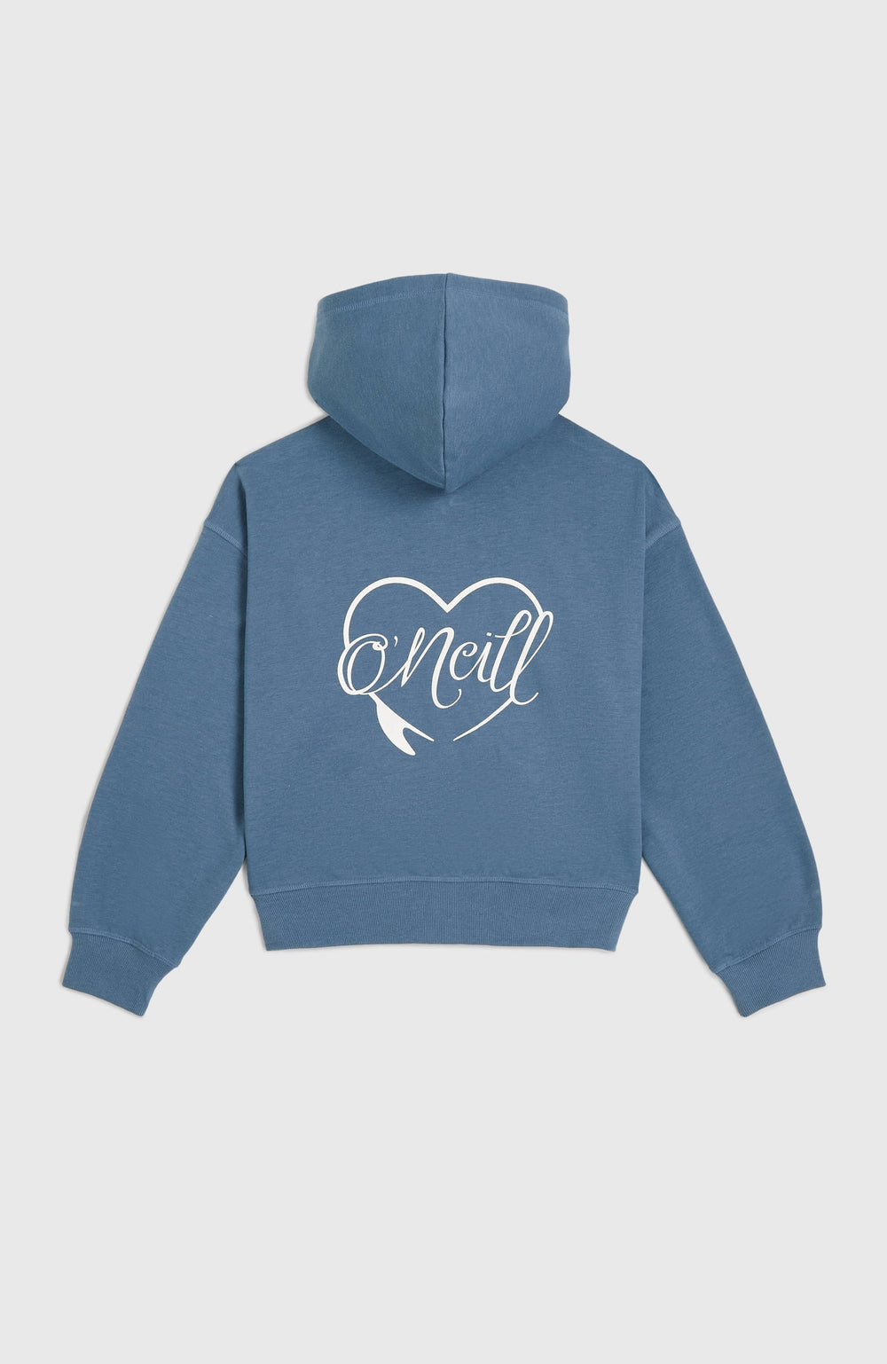 Script Falf-Zip Hoodie Copen Blue
