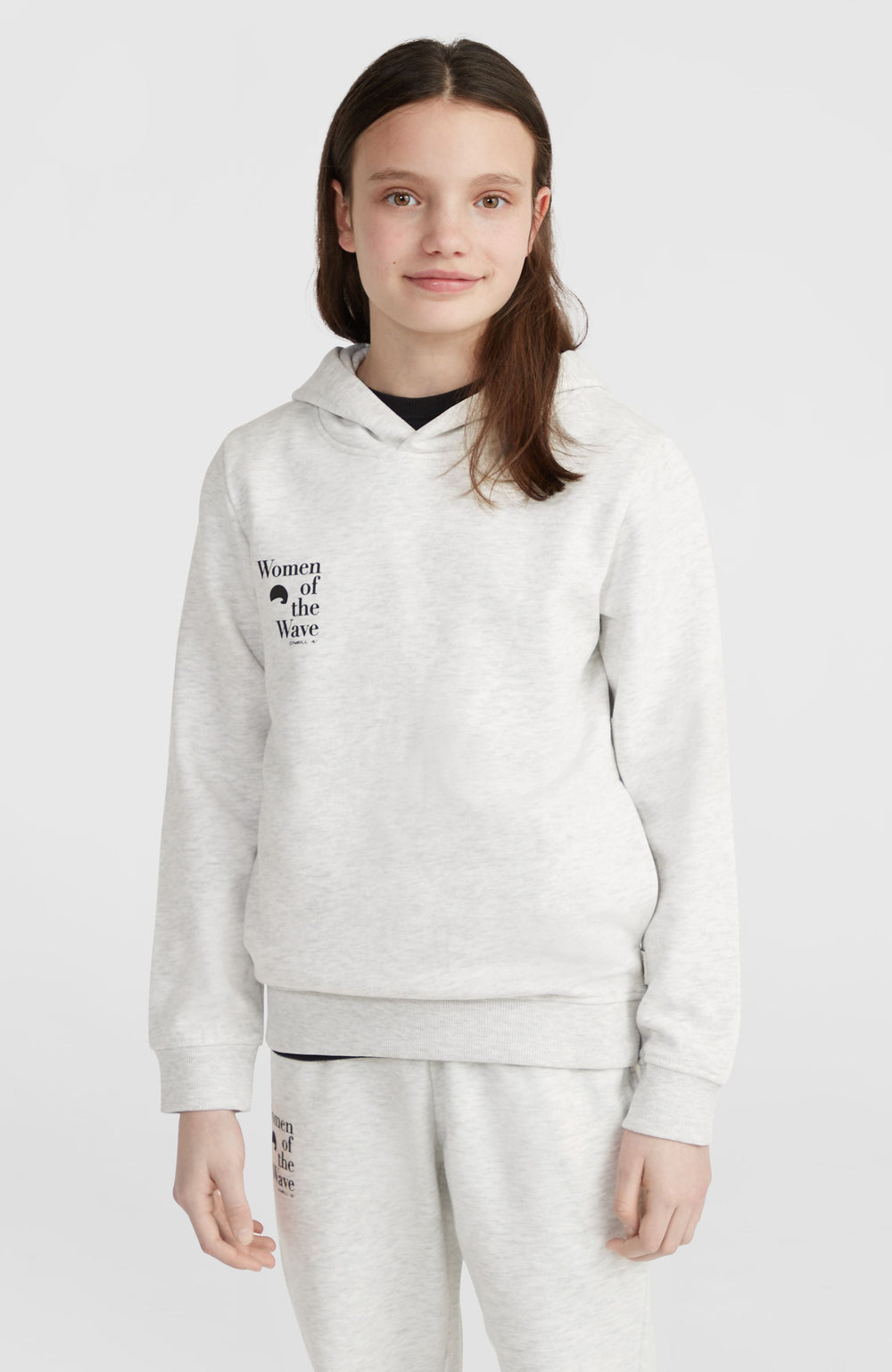 Women of the Wave Hoodie White Melange