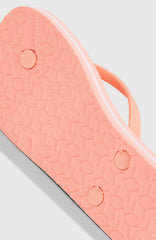 Profile Logo Sandals Coral Pink