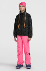 High-Pile Full-Zip Fleece Black Animalica