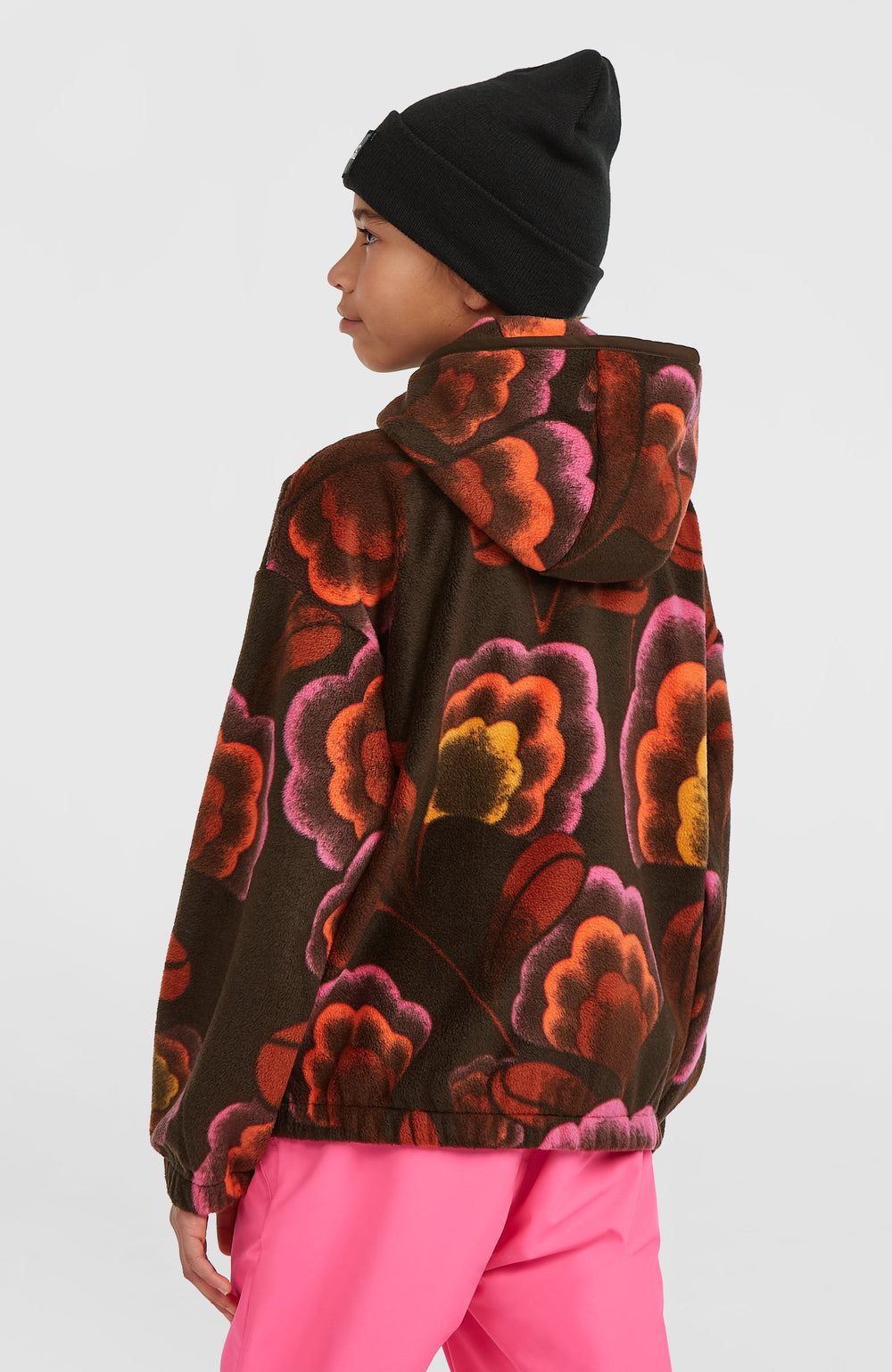 Superfleece Half-Zip Hoodie Brown Originals Flower