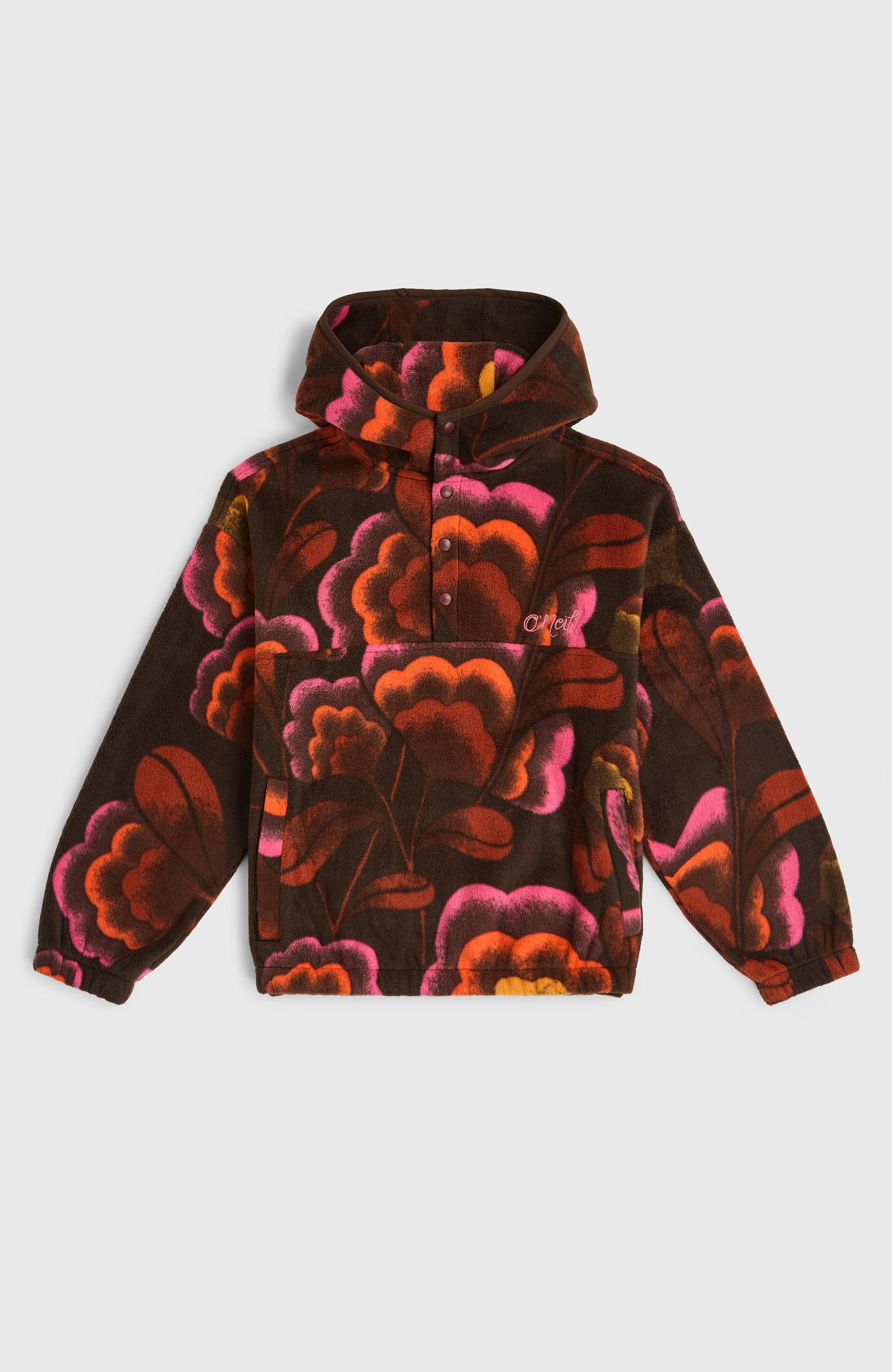 Superfleece Half-Zip Hoodie Brown Originals Flower