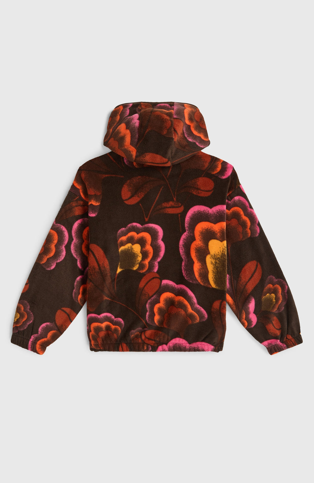 Superfleece Half-Zip Hoodie Brown Originals Flower