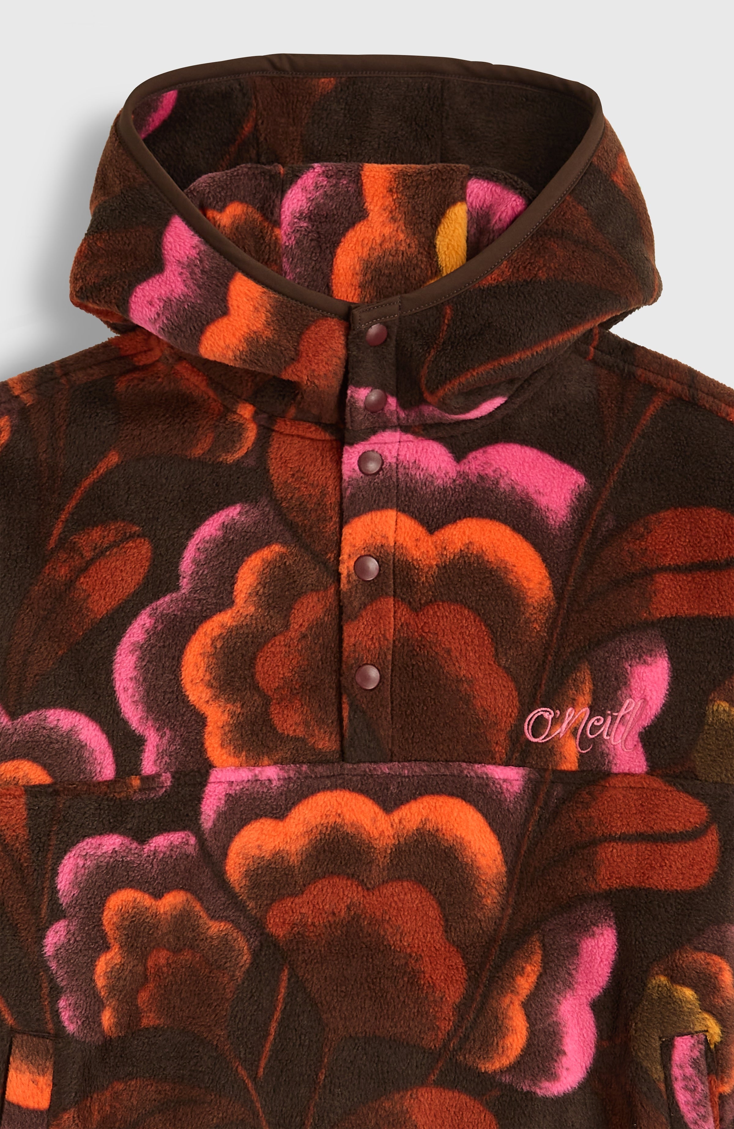 Superfleece Half-Zip Hoodie Brown Originals Flower