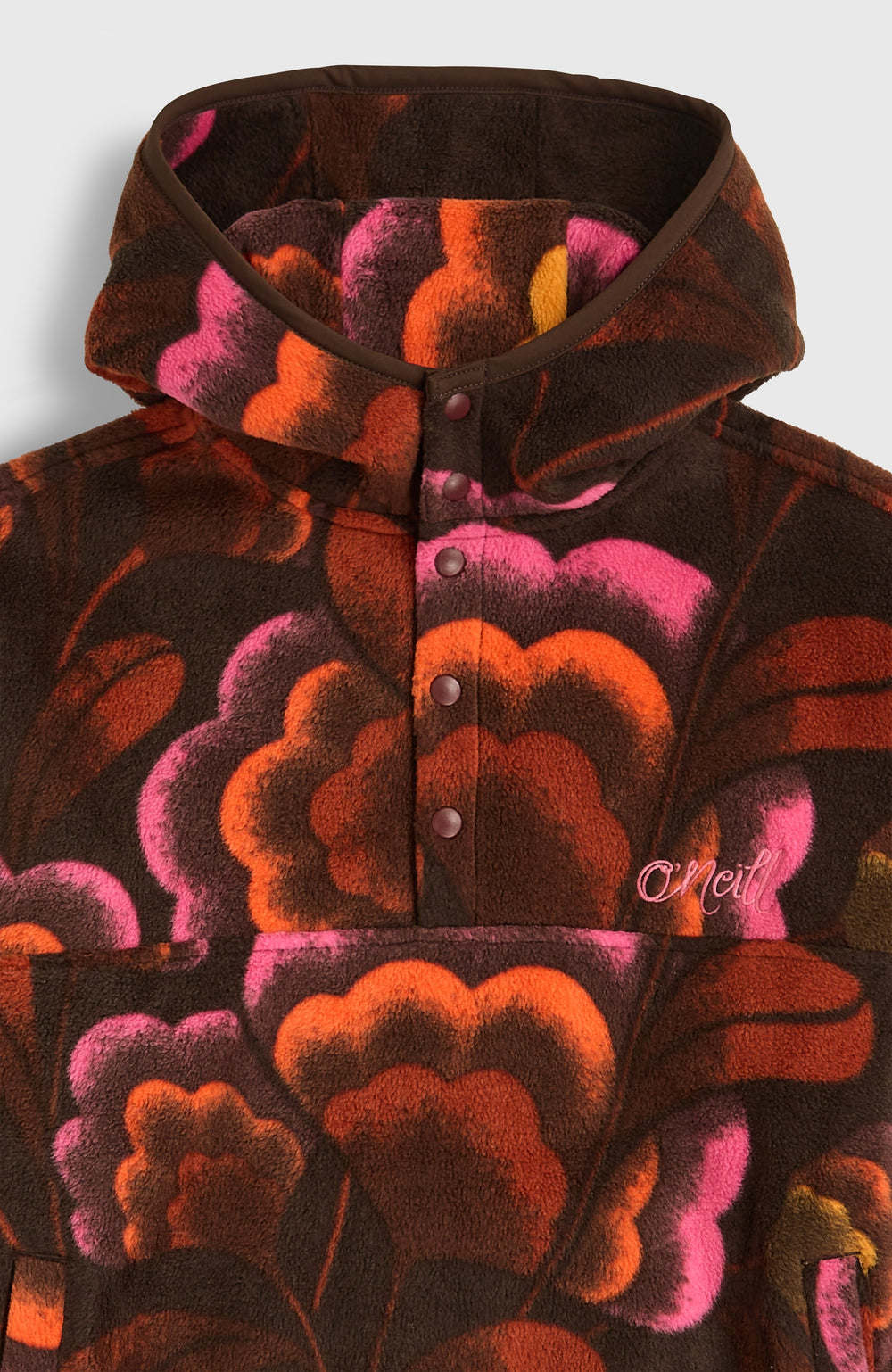 Superfleece Half-Zip Hoodie Brown Originals Flower