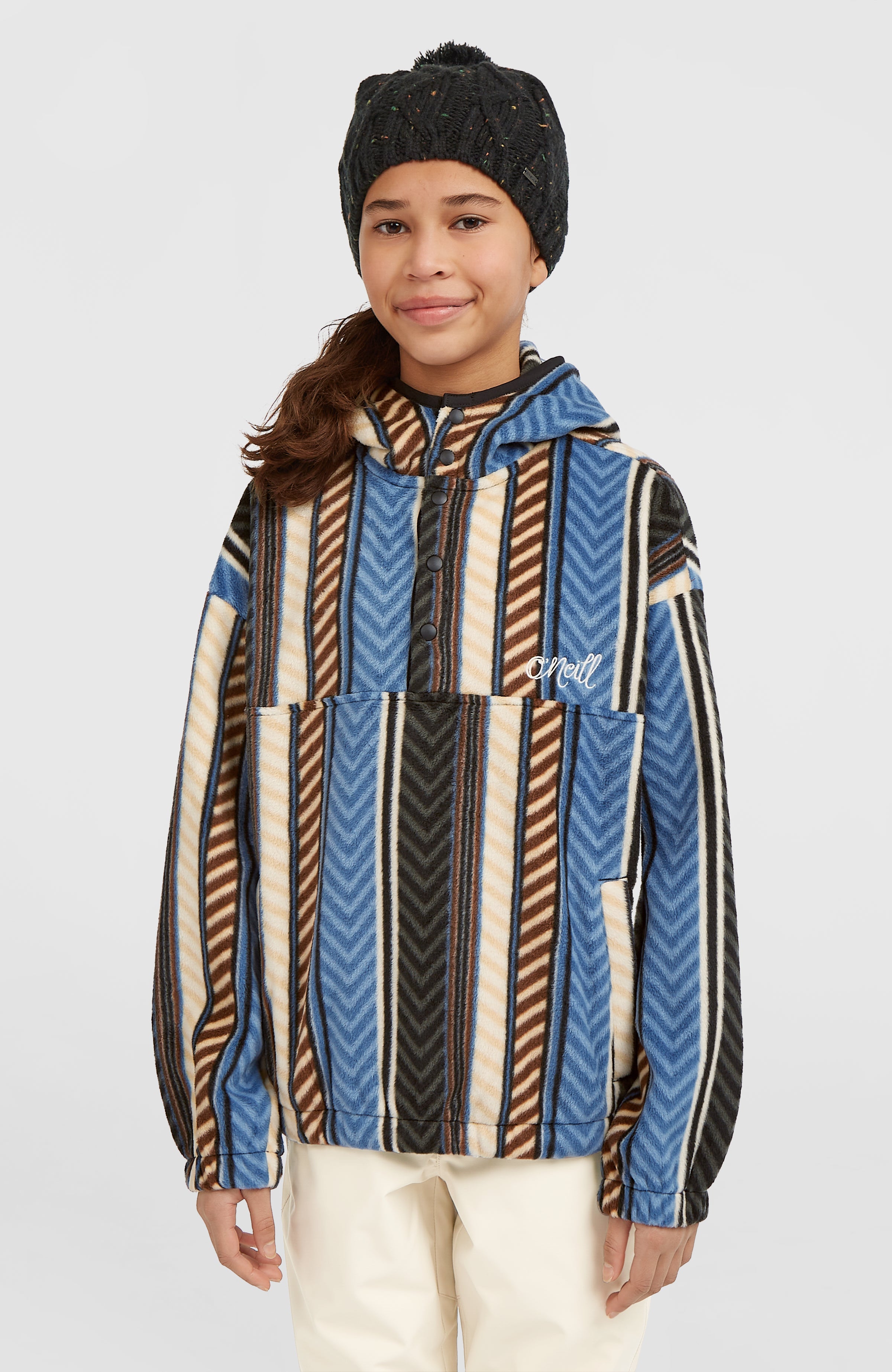 Superfleece Half-Zip Hoodie Blue Vintage O'Neill Stripe