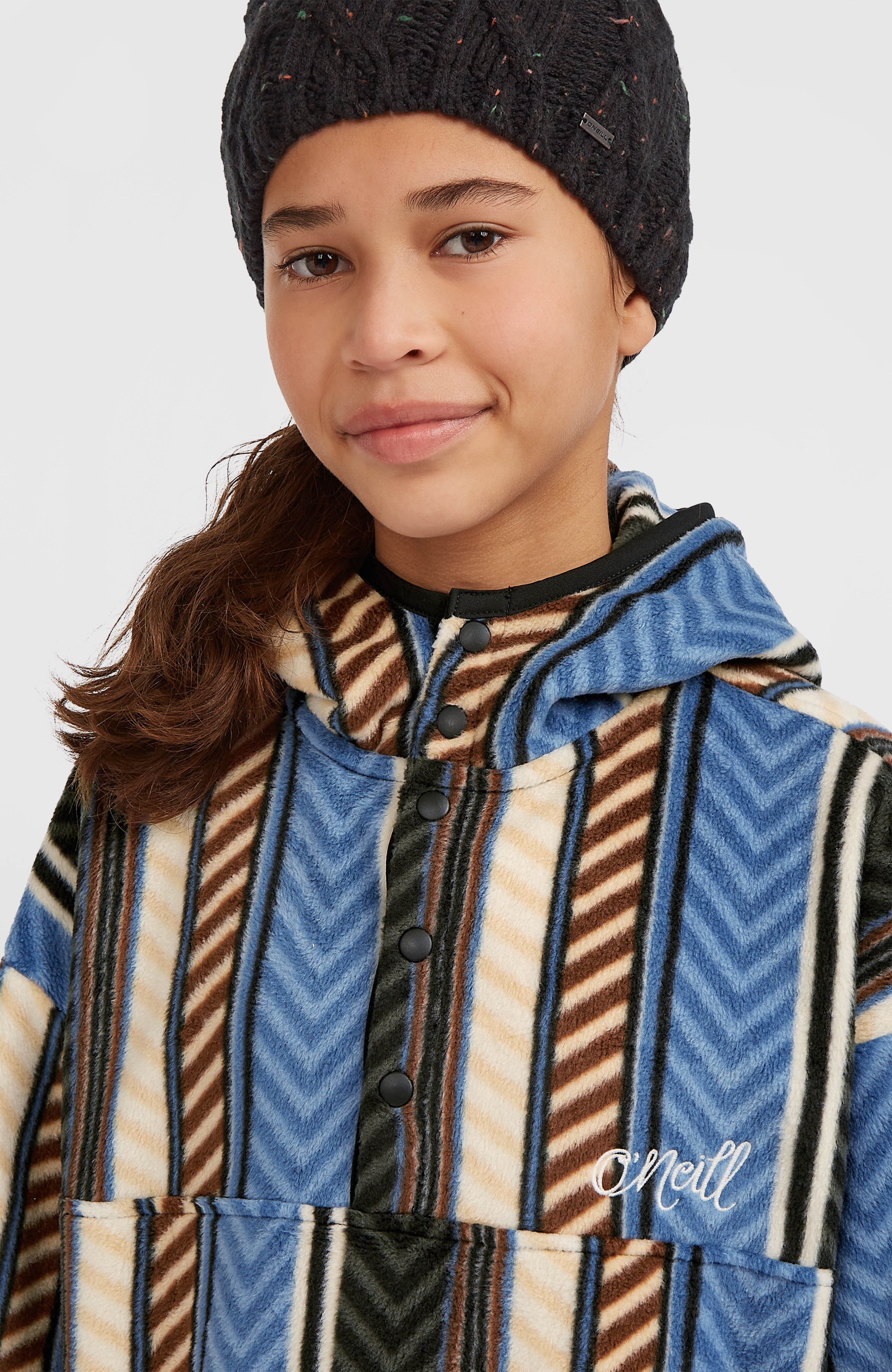 Superfleece Half-Zip Hoodie Blue Vintage O'Neill Stripe