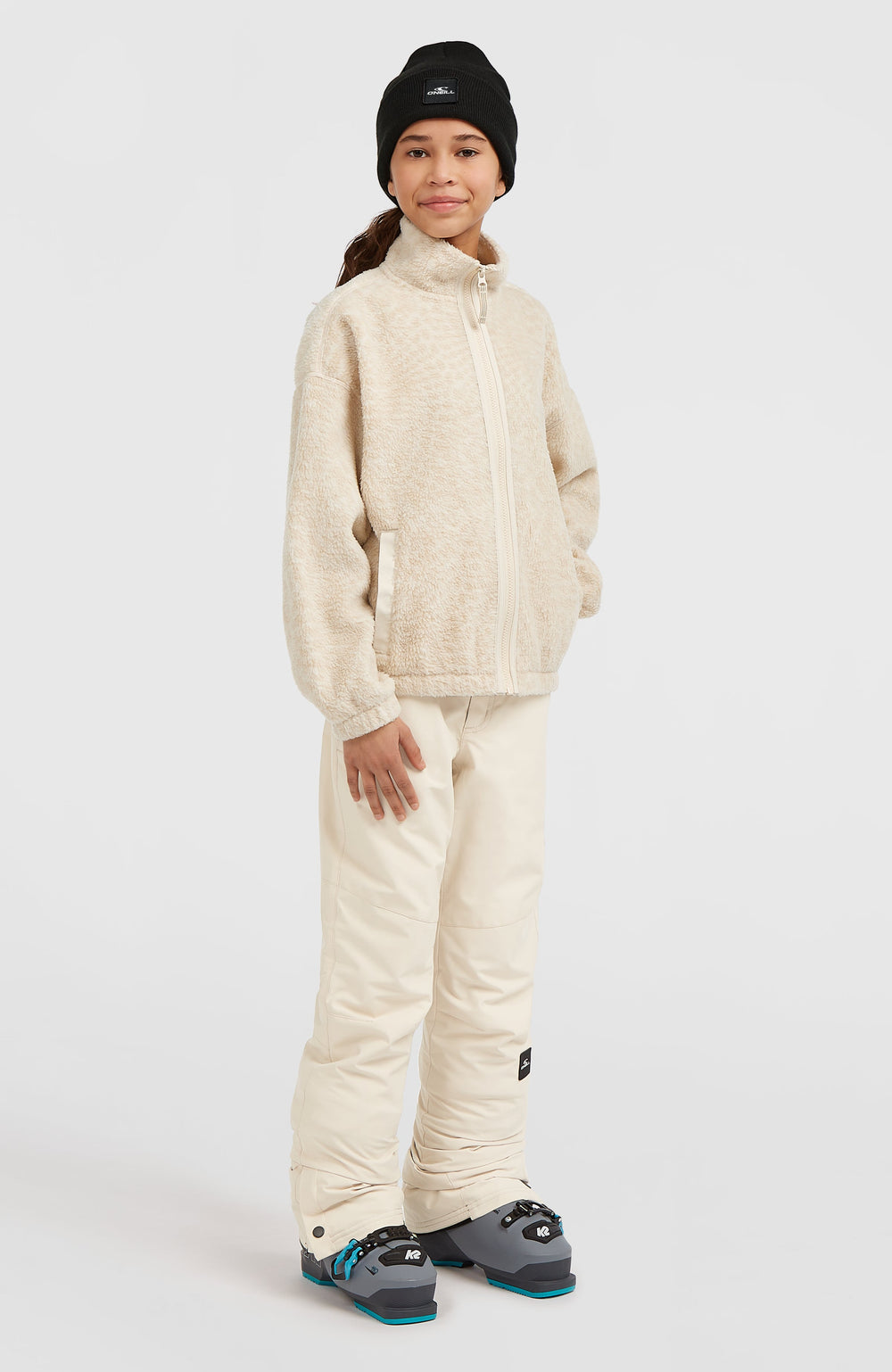 High-Pile Full-Zip Fleece Macaron Animalica