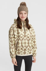 Superfleece Half-Zip Hoodie Grey Retro Ikat