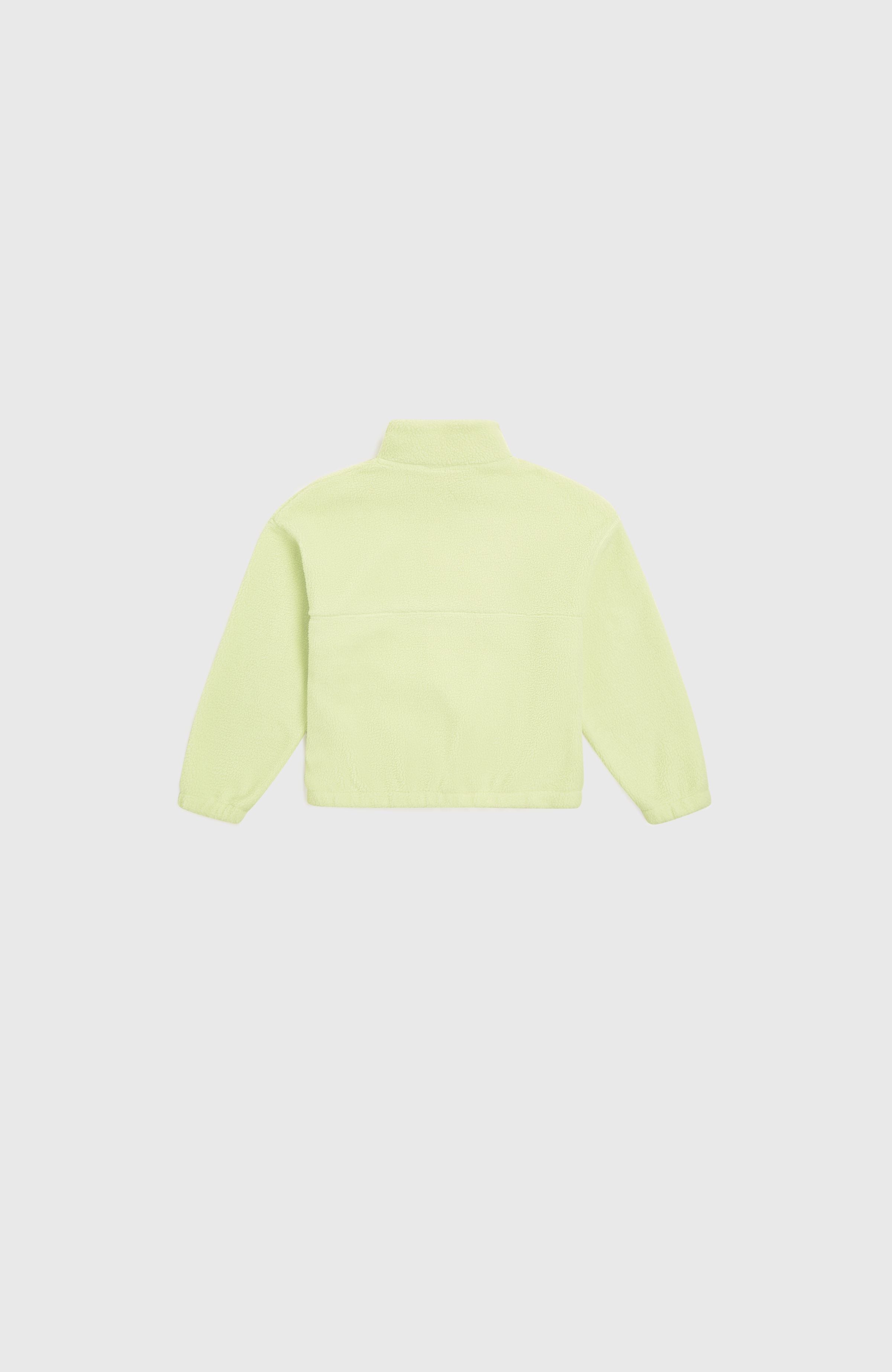 High-Pile Full-Zip Fleece Lime Wash
