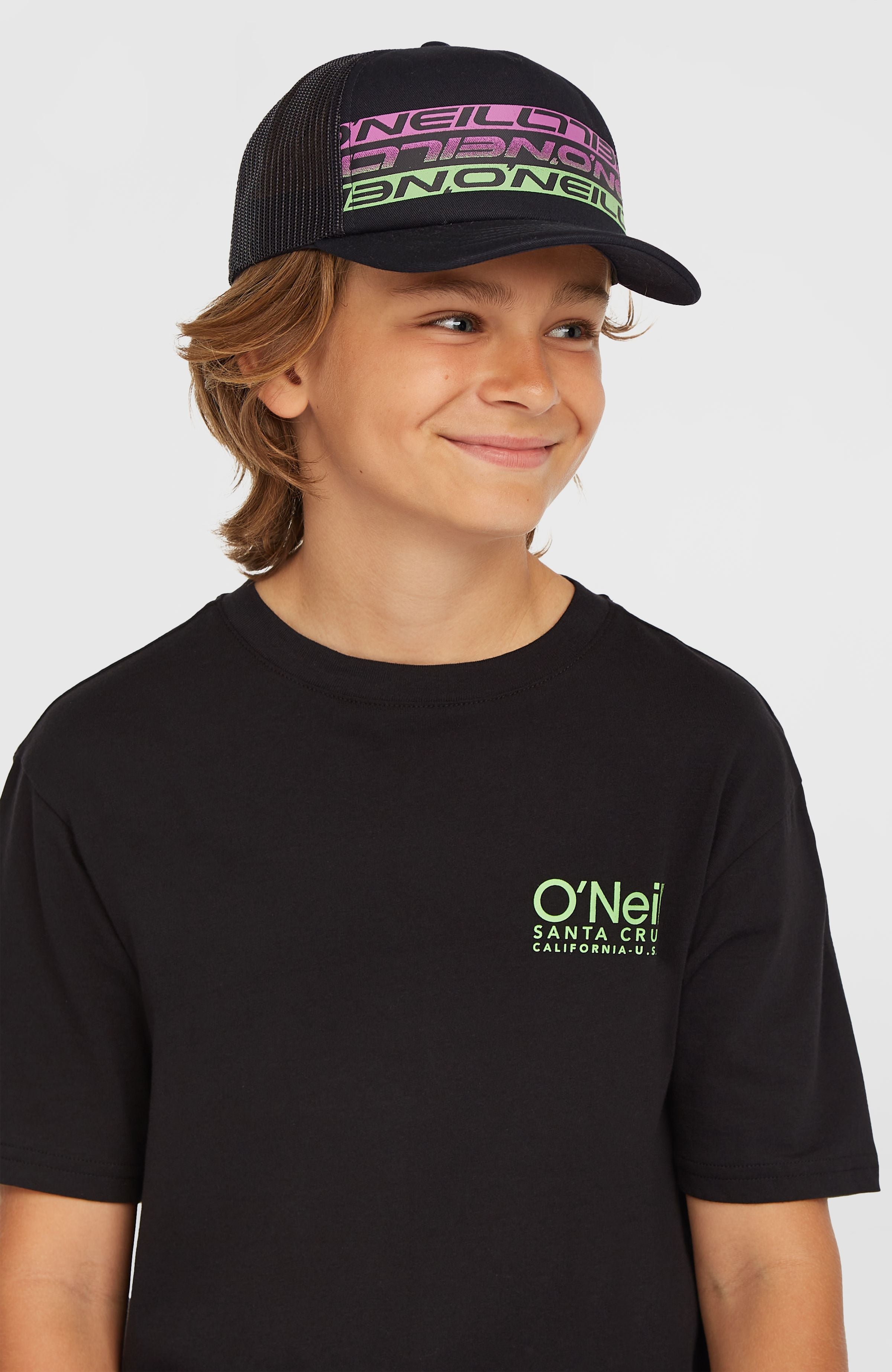 Flood Trucker Cap Black Upside Down