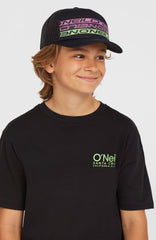 Flood Trucker Cap Black Upside Down